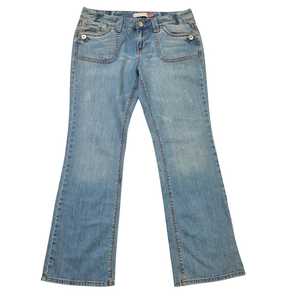 Aeropostale Chelsea‎ Bootcut Jeans Blue Low Rise Y2K Womens 13/14 Reg
